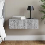 vidaXL Table d'appoint murale 59 x 34 5 x 17 cm Bois d'ingénierie