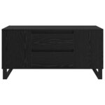 vidaXL Table basse Chêne noir 102 x 44 5 x 50 cm Bois d'ingénierie