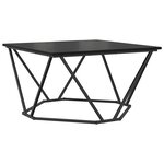 vidaXL Table basse Chêne noir 80 x 80 x 45 cm