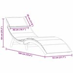 Chaises longues vidaXL avec coussins 2 Pièces Taupe en bois massif d'acacia