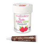 Arôme alimentaire naturel en poudre framboise + Stylo chocolat