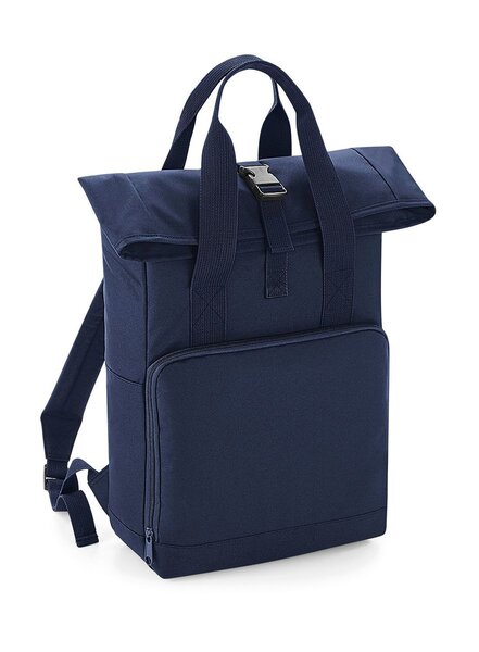 Sac à dos urbain rolltop et poignées - 14 litres - BG118 - bleu marine