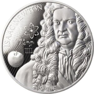 Pièce de monnaie en Argent 2 Dollars g 31.1 (1 oz) Millésime 2025 ISAAC NEWTON (PRÉCOMMANDE)