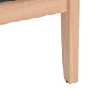 vidaXL Canapé à 2 places Tissu Bleu