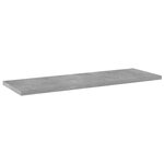 vidaXL Panneaux de bibliothèque 4 Pièces Gris béton 60x20x1 5cm Aggloméré