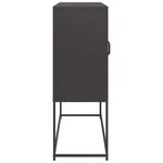 vidaXL Buffet noir 100 5x39x107 cm acier laminé à froid