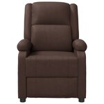 vidaXL Fauteuil de massage Marron Similicuir