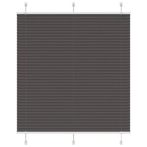 vidaXL Store plissé noir 115x150 cm largeur du tissu 114 4cm polyester