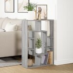 vidaXL Bibliothèque sonoma gris 63x20x90 cm bois d'ingénierie