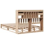 vidaXL Lit bibliothèque sans matelas 160x200 cm bois massif de pin