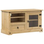 vidaXL Meuble TV Corona 100x45x58 cm bois de pin massif