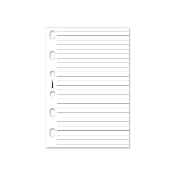 Recharge format Pocket ligné Blanc FILOFAX
