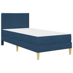 vidaXL Cadre de lit Bleu 100 x 200 cm Polyester