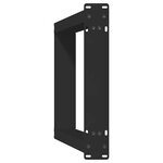 vidaXL Pieds de table console en U  2 pièces  noir  28 x (72-73) cm  acier