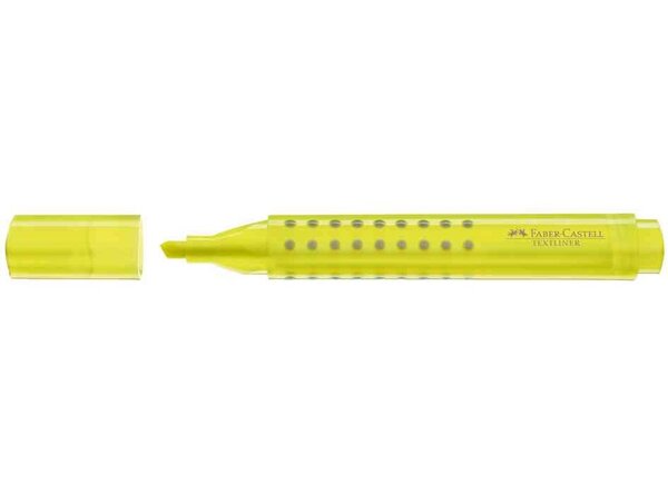 Surligneur TEXTLINER GRIP Triangulaire Pte Biseautée 1 - 5 mm Jaune FABER-CASTELL
