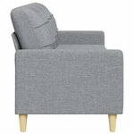 vidaXL Canapé à 3 places Gris clair 210 cm Tissu