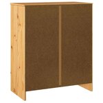 vidaXL Commode Drammen Chêne 76 5 x 40 x 91 cm Bois de pin massif