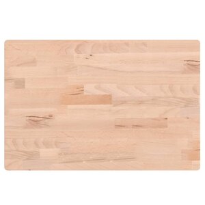 vidaXL Dessus de table 60x40x1 5 cm rectangulaire bois massif de hêtre