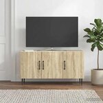 vidaXL Meuble TV Chêne Sonoma 99 x 34 5 x 50 cm Bois d'ingénierie