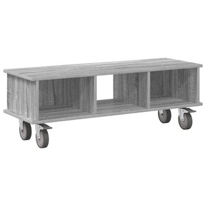 vidaXL Meuble TV Gris Sonoma 100 x 35 x 35 cm Bois d'ingénierie
