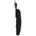 vidaXL Tête de lit suspendue Avec lumière LED Noir Tissu