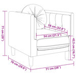 vidaXL Ensemble de canapés 3 Pièces avec coussins marron velours