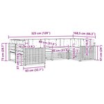 vidaXL Ensemble de canapés d'extérieur 6 pc Gris Naturel et Clair