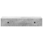 vidaXL Table d'appoint murale 87 5 x 34 5 x 17 cm Bois d'ingénierie