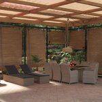 vidaXL Ensemble à Manger de jardin 11Pièces poly rotin et bois solide