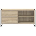 vidaXL Meuble TV Sonoma 100 x 36 x 49 5 cm Bois d'ingénierie