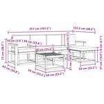 vidaXL Ensemble de canapés d'extérieur 6 pc Blanc et anthracite