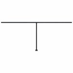 vidaXL Jeu de poteaux d'auvent anthracite 600x245 cm fer