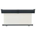 vidaXL Auvent latéral de balcon 145x250 cm Crème