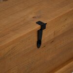 vidaXL Coffre de rangement HALDEN 91x48x47 cm bois massif pin