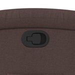 vidaXL Fauteuil inclinable Marron foncé Tissu
