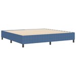 Box Spring VidaXL Bleu 200x200 cm en Tissu Corde
