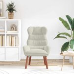 vidaXL fauteuil Crème 69 x 74 x 93 cm Velours