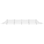 vidaXL Tunnel en filet 1 5x5 m fibre de verre et PP