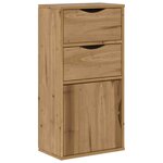 vidaXL Armoire latérale avec tiroirs ODDA 40x24x79 cm bois massif pin