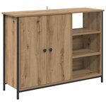 vidaXL Buffet Chêne artisanal 100 x 33 x 75 cm Bois d'ingénierie