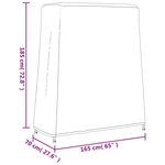 vidaXL Housses de table de ping-pong 2 Pièces 165x70x185 cm 420D