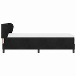 vidaXL Lit à ressorts avec matelas Noir 80 x 200 cm Velours