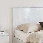 vidaXL Tête de lit Blanc Brillant 140 cm Bois d'ingénierie
