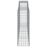vidaXL Paniers à gabions arqués 8 Pièces 400x50x140/160 cm Fer galvanisé