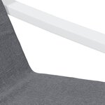 vidaXL Chaise de relaxation Gris foncé Tissu
