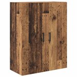vidaXL Haut Armoire Bois Ancien 69 5 x 34 x 180 cm Bois d'ingénierie