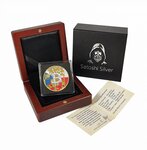 Pièce de monnaie en Argent 1000 Satoshi g 21 Millésime 2026 Bitcoin Nations CZECH REPUBLIC