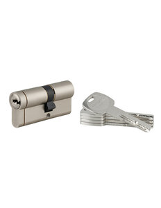 THIRARD - Cylindre double entrée Transit 1  30x40mm  nickelé  5 clés - THIRARD