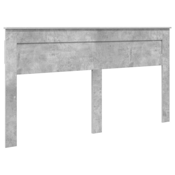 vidaXL Tête de lit Gris béton 200 cm Bois d'ingénierie