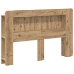vidaXL Cabinet de Tête de Lit Chêne artisanal 160 cm Bois d’ingénierie